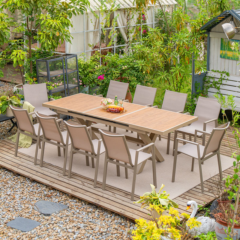 Outdoor Furniture Durable - Modern Dayanıklı Alüminyum Bahçe Masa Takımları