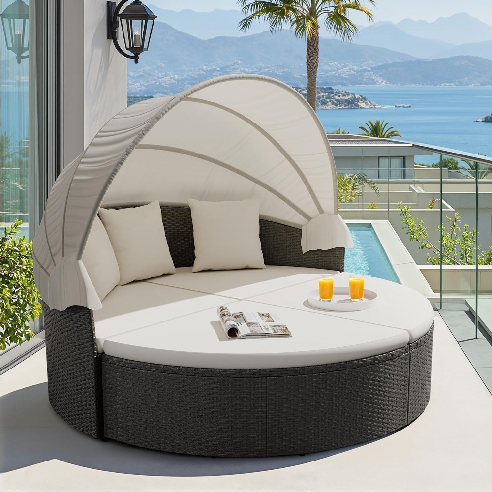 Outdoor Daybed Furniture - ABD Stoklu Veranda Mobilyası Dış Mekan