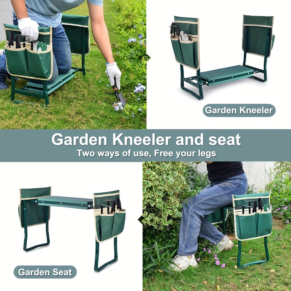 Outdoor Furniture Durable - Yumuşak minderli, katlanabilir bahçe diz çökme