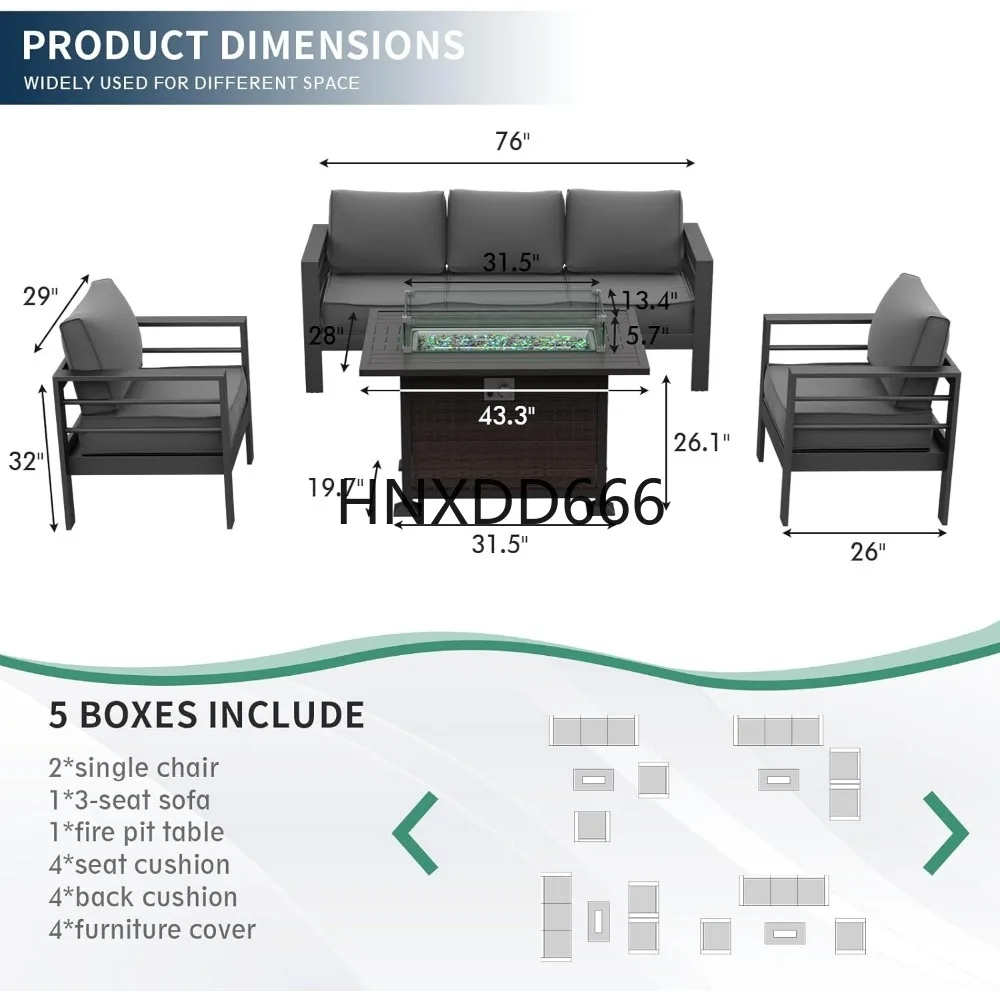 Ateş Çukuru Masalı Veranda Mob - Outdoor Furniture With Fire Pit Table incelemesi ve fiyatı