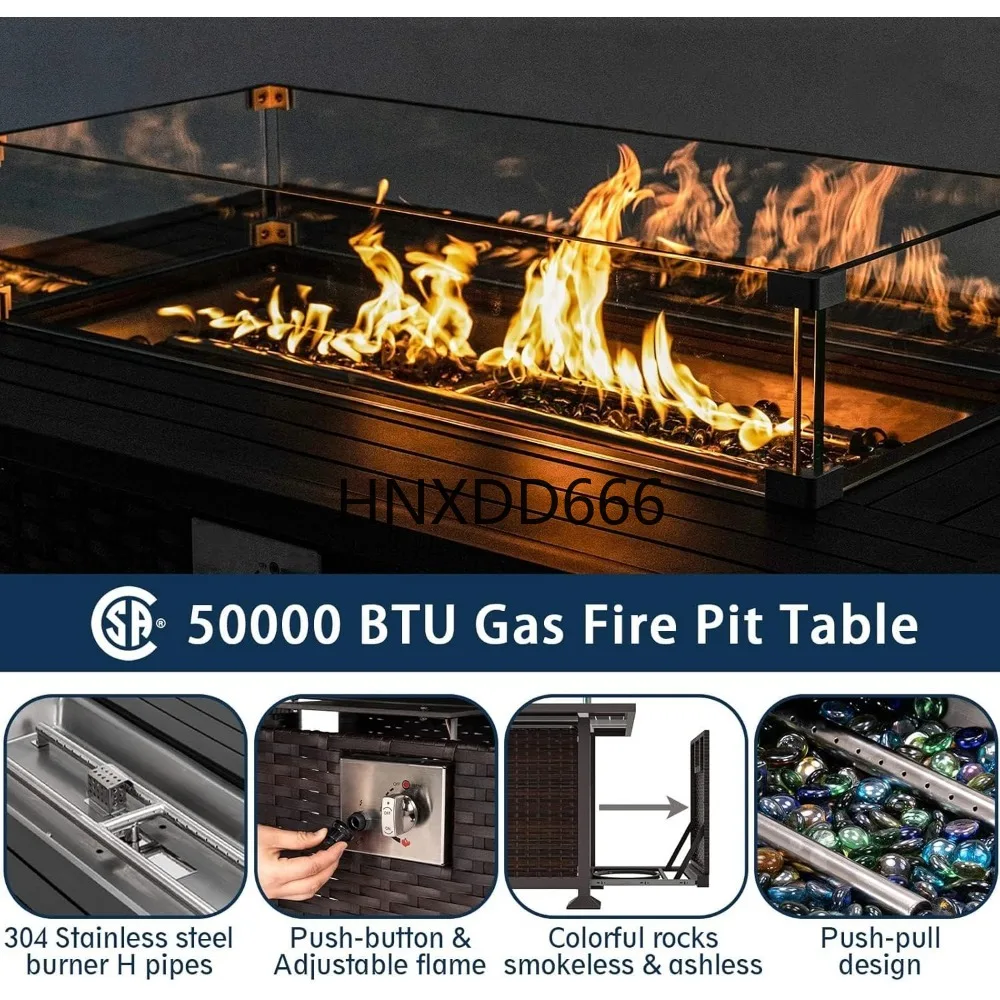 Ateş Çukuru Masalı Veranda Mob - Outdoor Furniture With Fire Pit Table incelemesi ve fiyatı