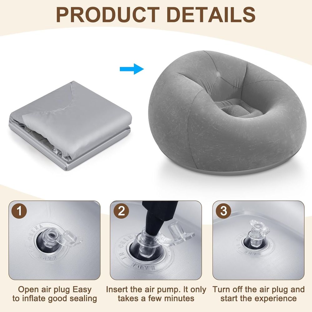 Şişme Koltuklar, Yetişkinler v - Outdoor Furniture Grey incelemesi ve fiyatı