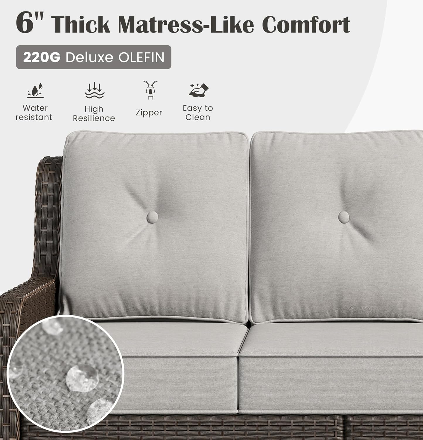 3 Kişilik Hasır Bahçe Koltuğu, - Outdoor Furniture Grey incelemesi ve fiyatı