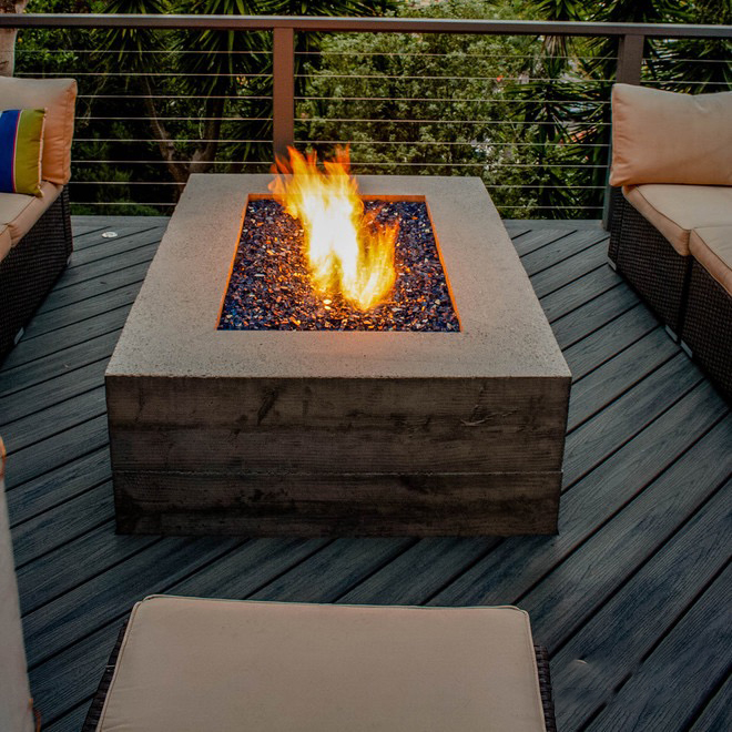 Modern Corten Çelik Şömine Gaz - Outdoor Furniture With Fire Pit Table incelemesi ve fiyatı