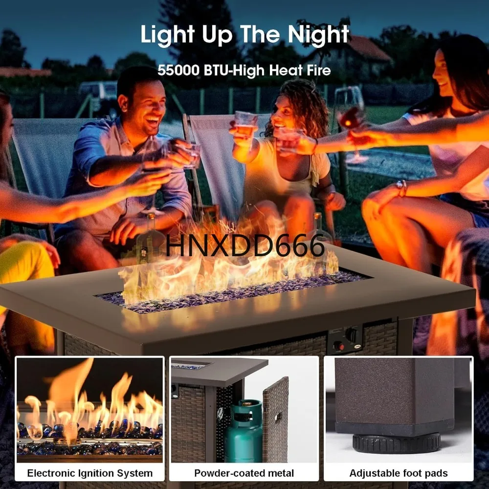 7 Parçalı Bahçe Mobilya Seti,  - Outdoor Furniture With Fire Pit Table incelemesi ve fiyatı
