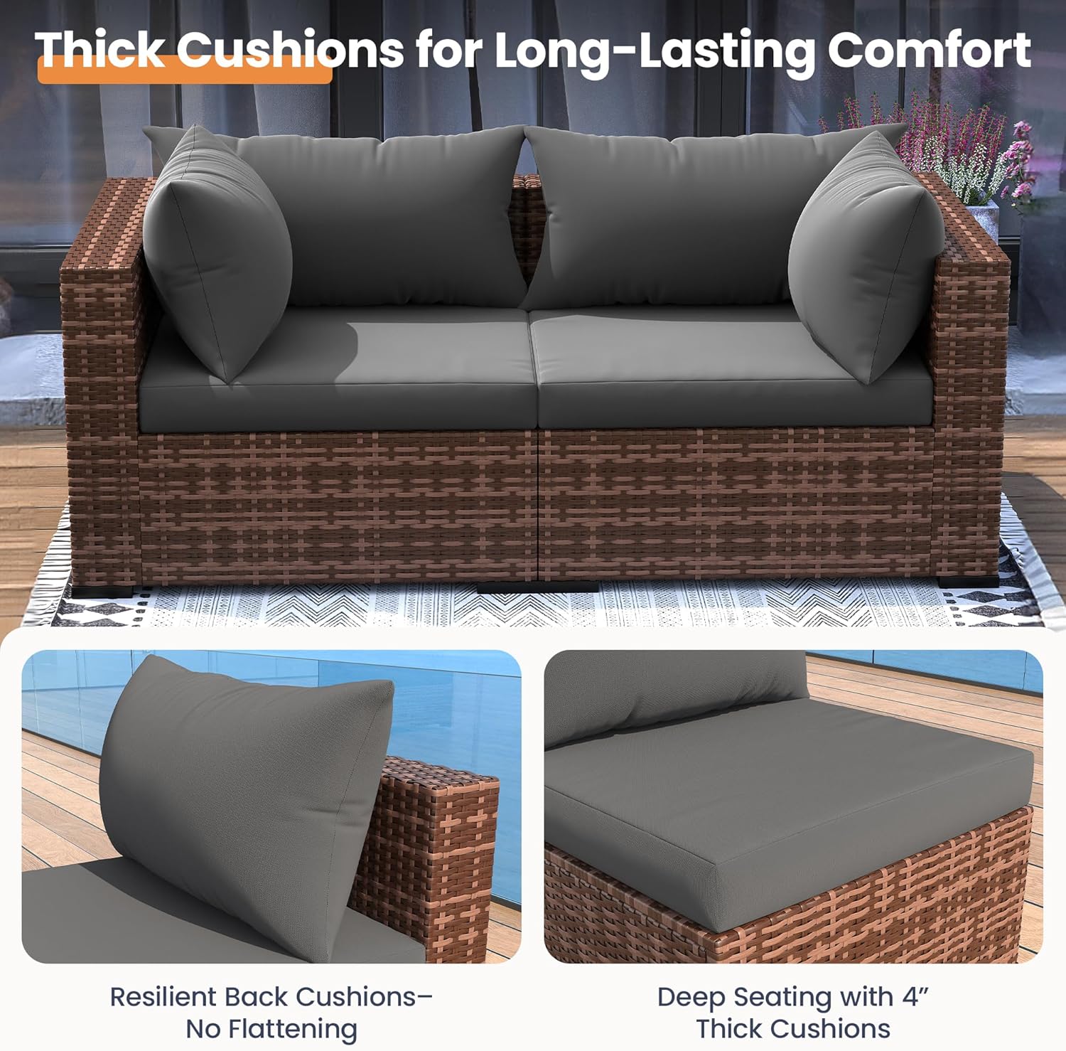 5 Parçalı Açık Hava Köşe Koltu - Outdoor Furniture Grey incelemesi ve fiyatı