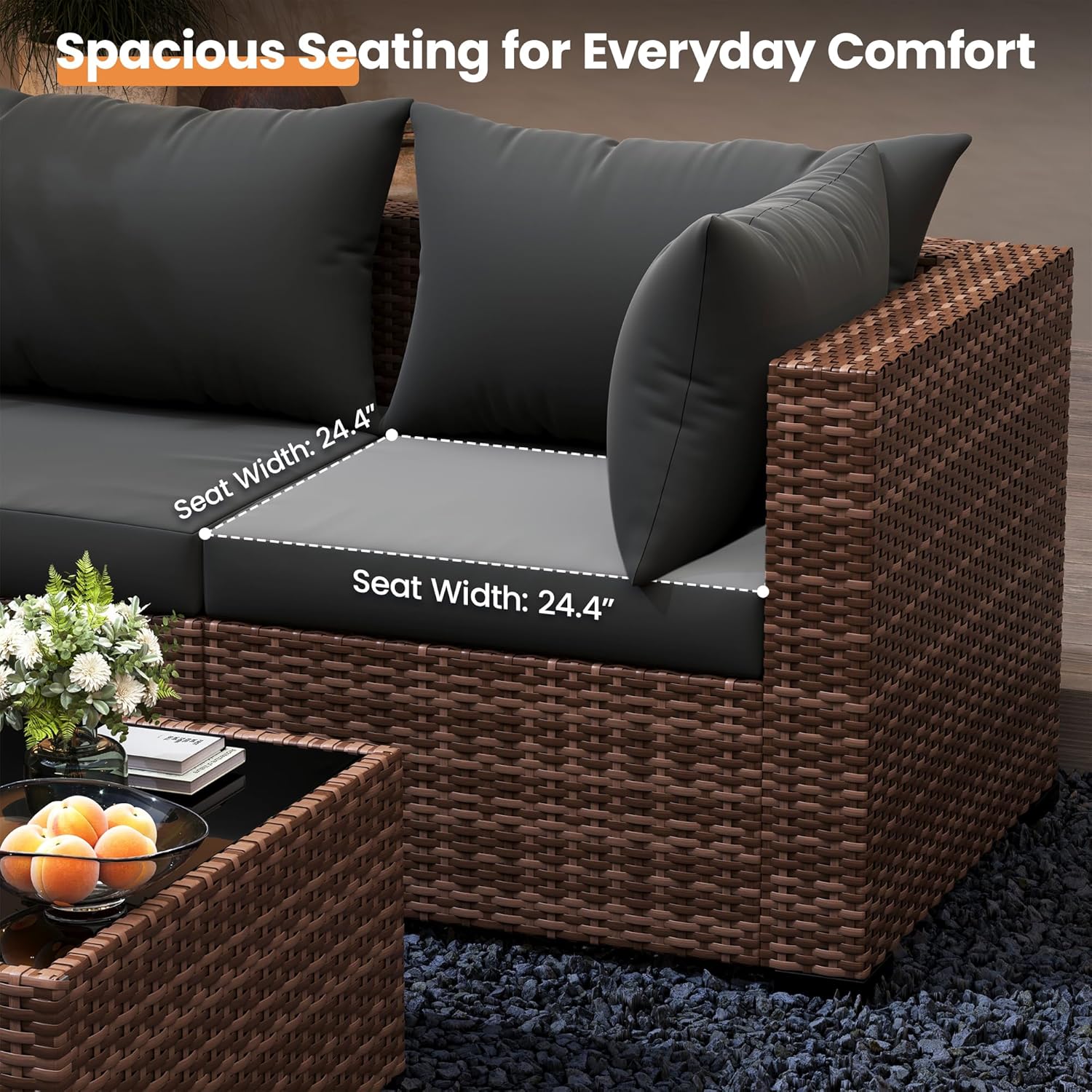 5 Parçalı Açık Hava Köşe Koltu - Outdoor Furniture Grey incelemesi ve fiyatı