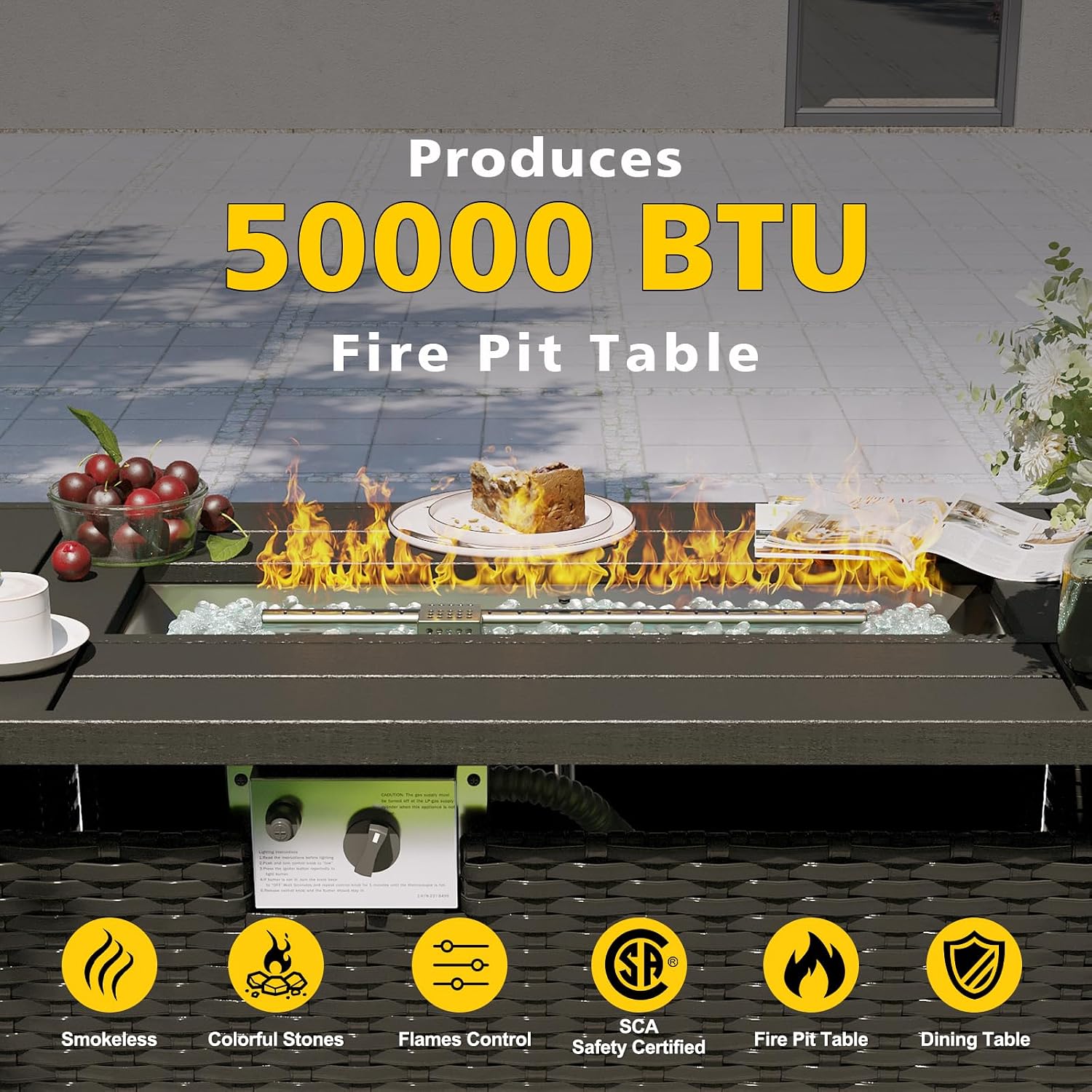 Ateş Çukuru Masa ile Veranda M - Outdoor Furniture With Fire Pit Table incelemesi ve fiyatı