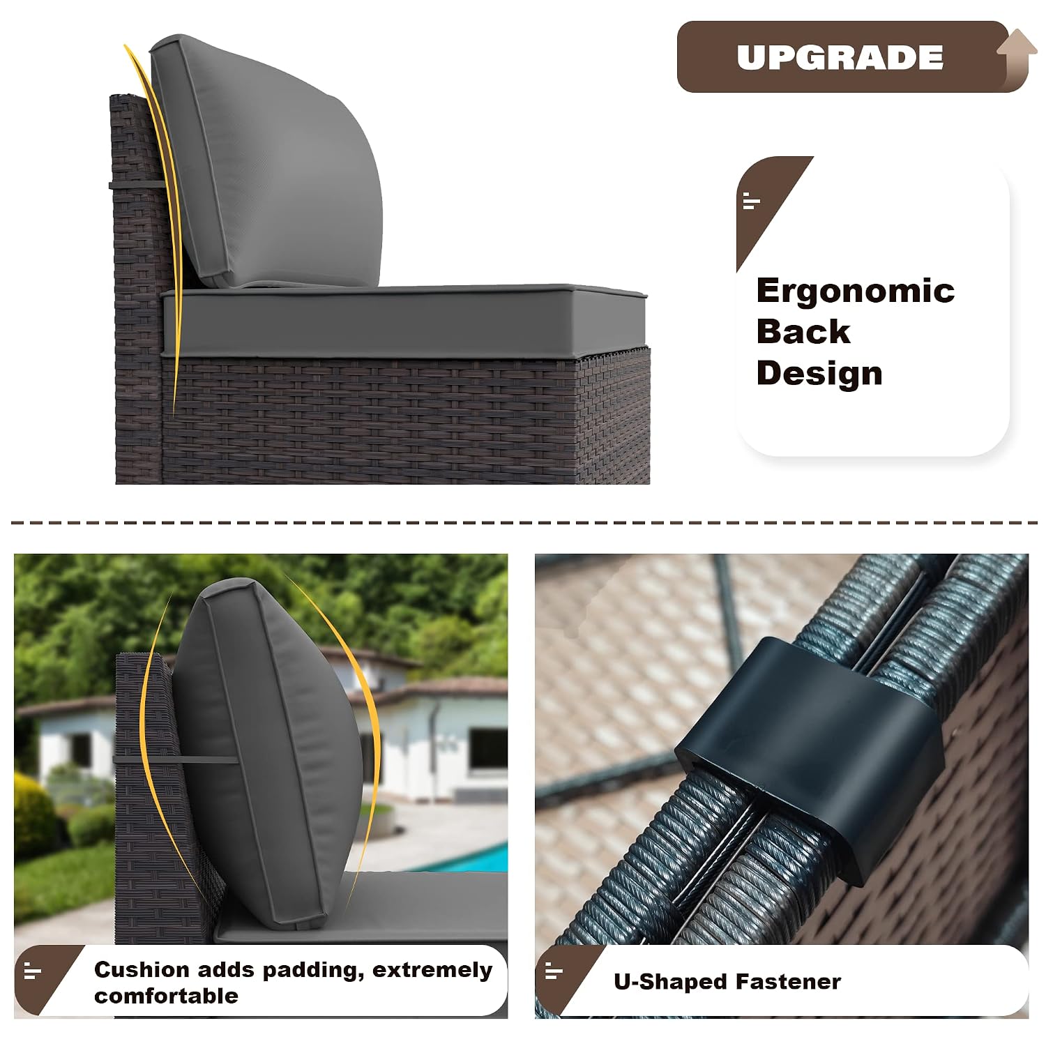 Rattan Hasır Bahçe Mobilyası K - Outdoor Furniture Grey incelemesi ve fiyatı