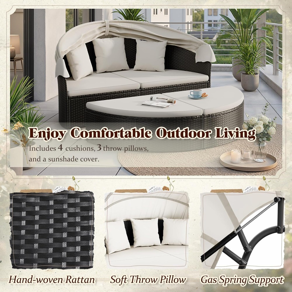 ABD Stoklu Veranda Mobilyası D - Outdoor Daybed Furniture incelemesi ve fiyatı