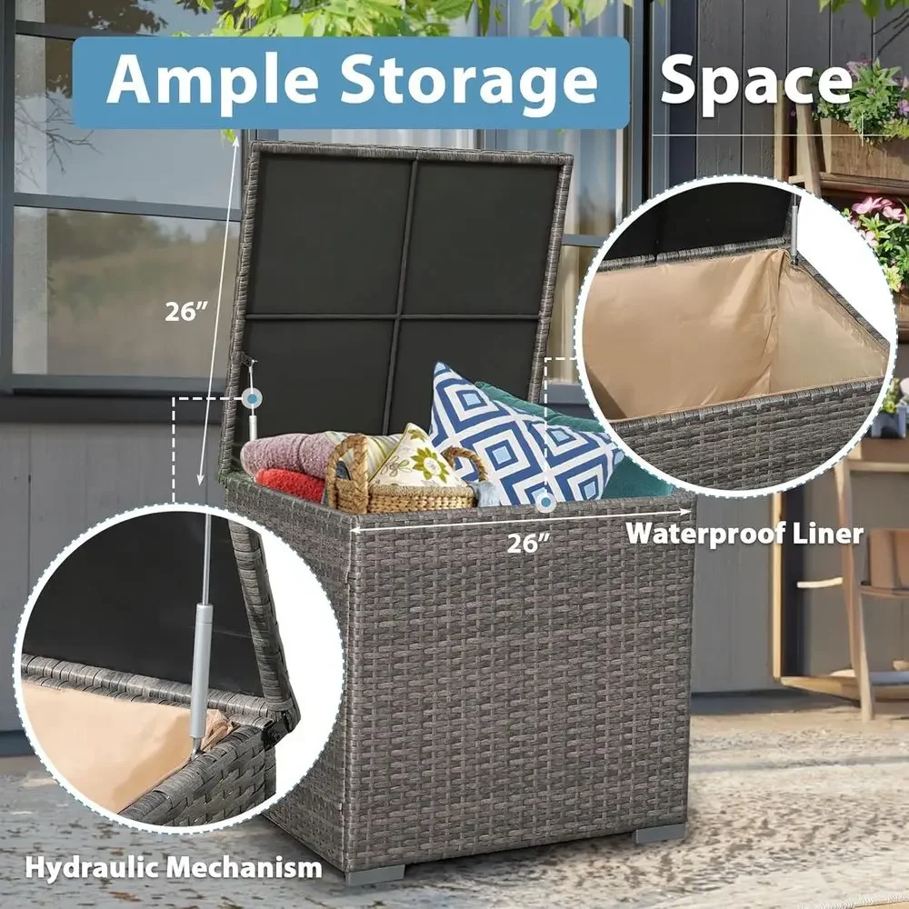 8 Parçalı Veranda Mobilya Seti - Outdoor Furniture With Fire Pit Table incelemesi ve fiyatı