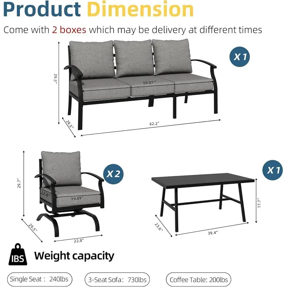 Gri Dış Mekan Metal Bahçe Mobi - Outdoor Furniture Grey incelemesi ve fiyatı