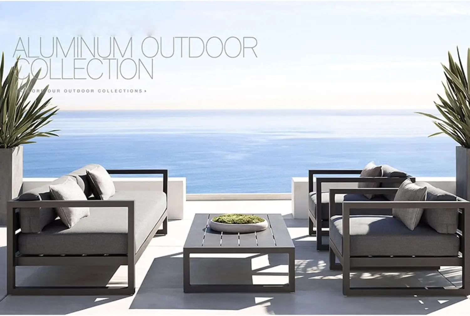 Dış Mekan Alüminyum Modüler Ve - Outdoor Furniture Grey incelemesi ve fiyatı
