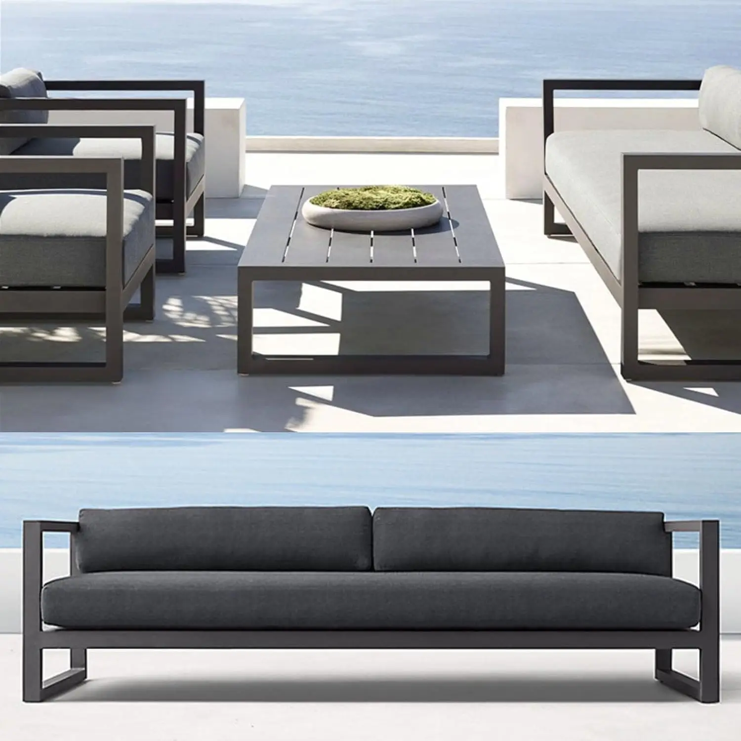 Dış Mekan Alüminyum Modüler Ve - Outdoor Furniture Grey incelemesi ve fiyatı
