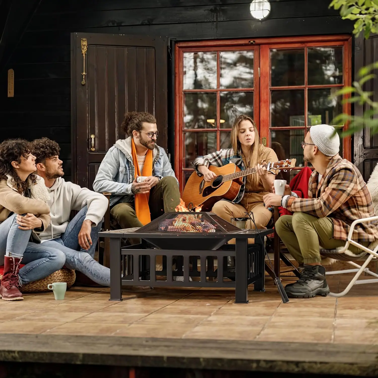 Dış Mekan Ateş Çukuru, 32 İnç  - Outdoor Furniture With Fire Pit Table incelemesi ve fiyatı