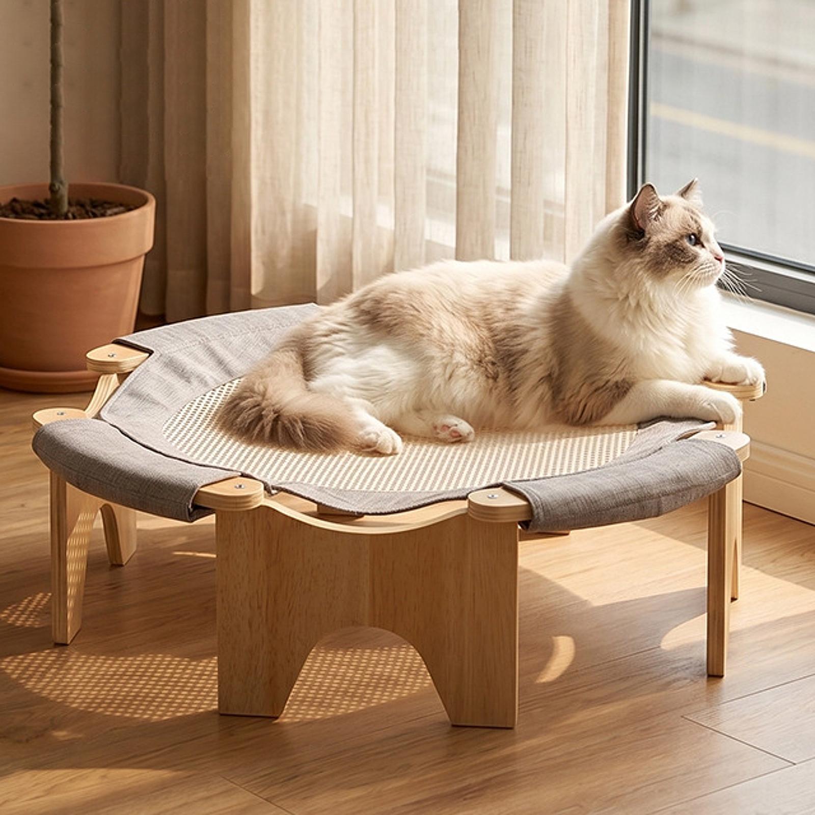 Yükseltilmiş Ahşap Kedi Yatağı - Outdoor Furniture Durable incelemesi ve fiyatı