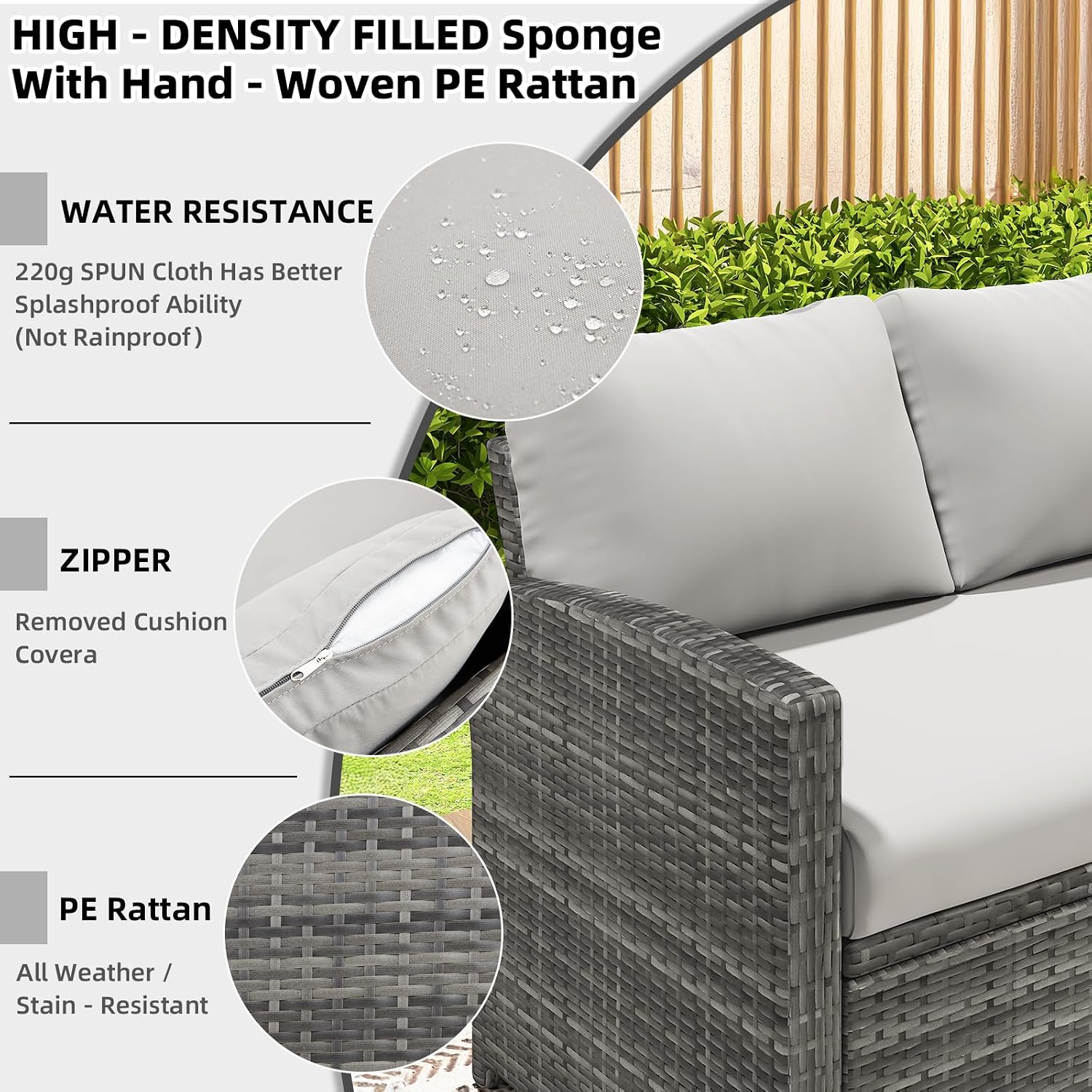 7 Parçalı Açık Hava Hasır Vera - Outdoor Furniture Grey incelemesi ve fiyatı