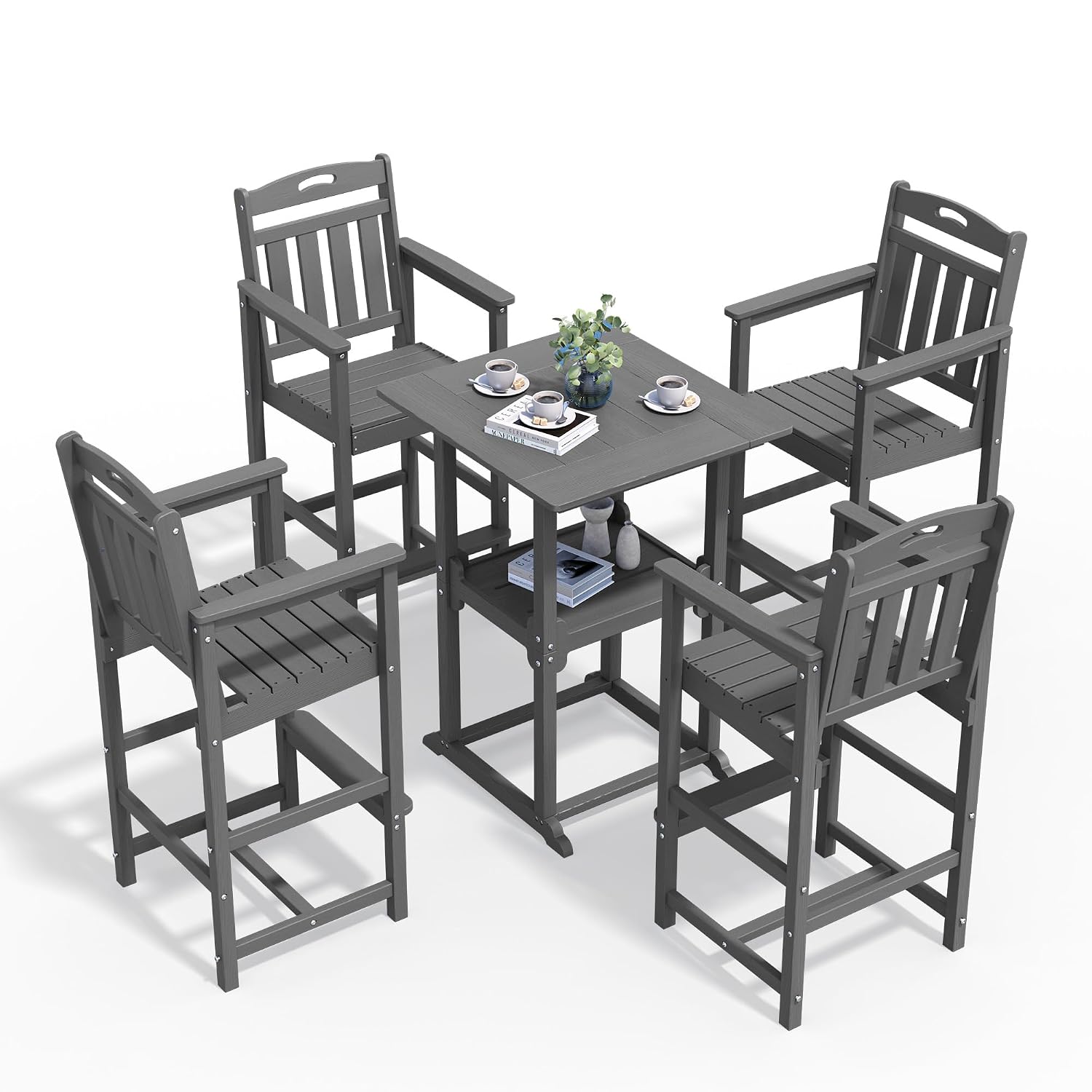 Depolama Alanlı ve 4 Adirondac - Outdoor Furniture Grey incelemesi ve fiyatı