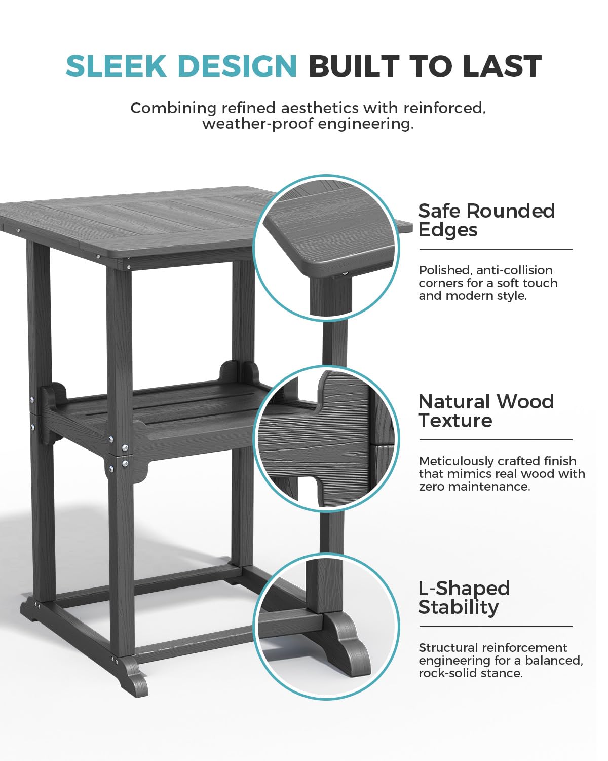 Depolama Alanlı ve 4 Adirondac - Outdoor Furniture Grey incelemesi ve fiyatı
