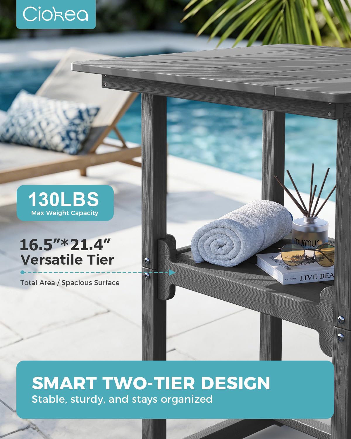 Depolama Alanlı ve 4 Adirondac - Outdoor Furniture Grey incelemesi ve fiyatı