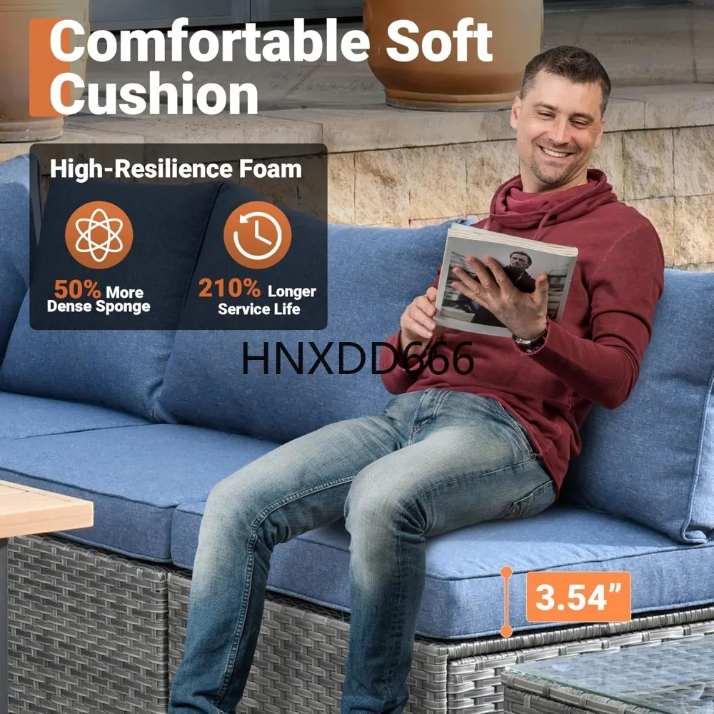 Açık Alan 8 Parçalı Bahçe Mobi - Outdoor Furniture With Fire Pit Table incelemesi ve fiyatı